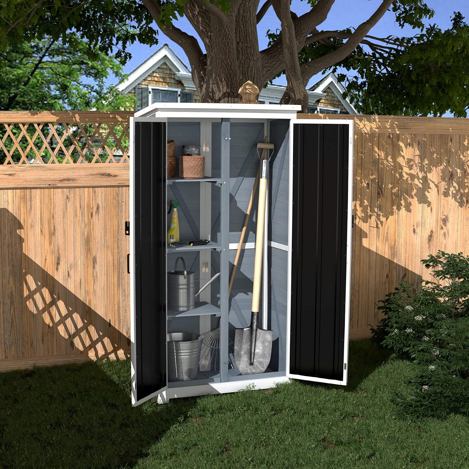 Garden Tools - Armoire de rangement extérieure en bois