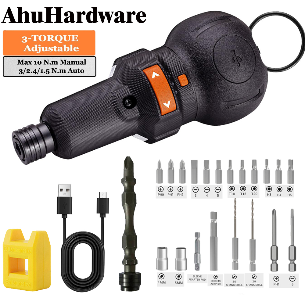 Electric Screwdriver Rechargeable Usb - Tournevis électrique sans fil, batterie au