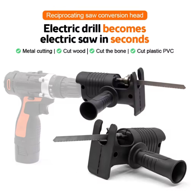 Reciprocating Saw Attachment Drill - Adaptateur de scie électrique alternative portable