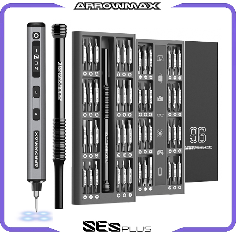 Electric Screwdriver Rechargeable Usb - ARROWMAX Jeu de tournevis électriques de