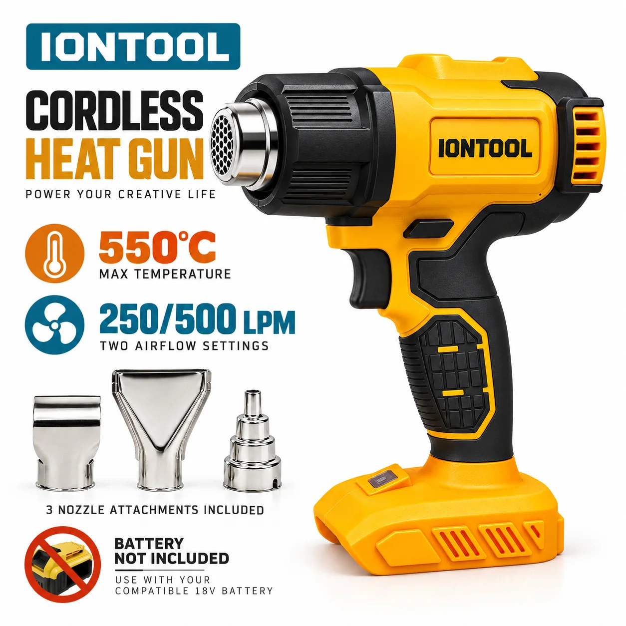 Cordless Heat Gun For Shrink Tubing - Pistolet thermique sans fil et sans