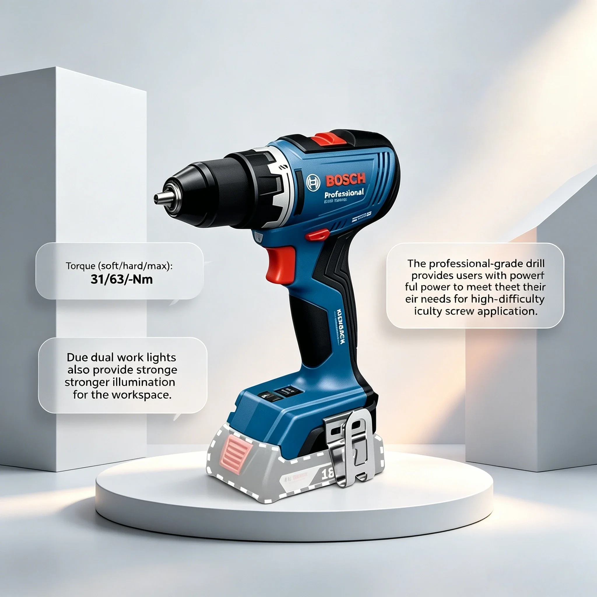 Perceuse sans fil Bosch GSR 18 - Brushless Cordless Electric Drill 18V avis et prix