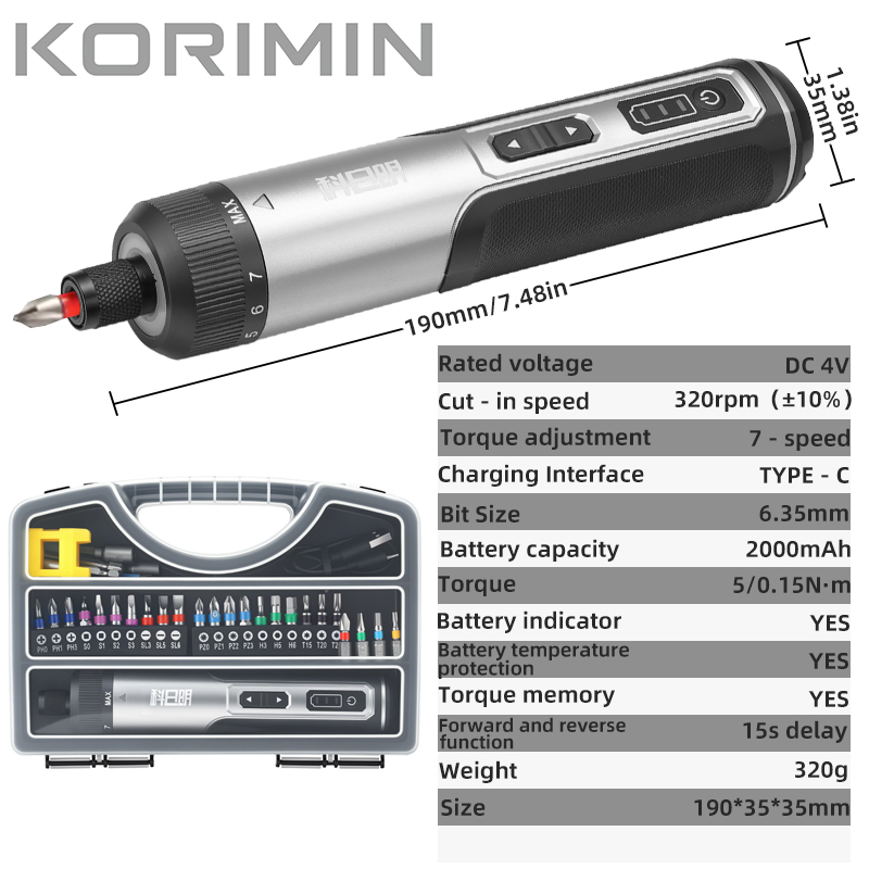 Ensemble de tournevis électriq - Electric Screwdriver Rechargeable Usb avis et prix