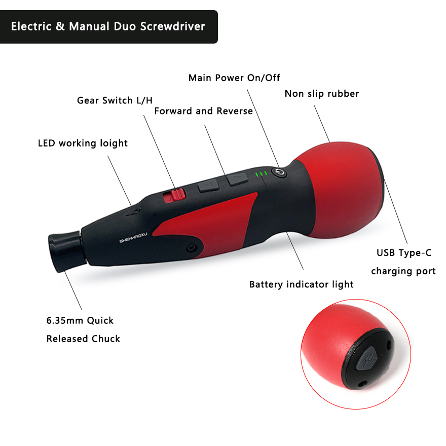 Mini tournevis électrique régl - Electric Screwdriver Rechargeable Usb avis et prix