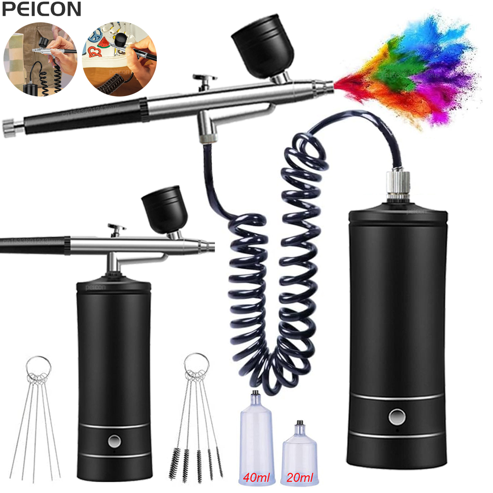 Aérographe avec compresseur aé - Airbrush Kit With Mini Compressor avis et prix