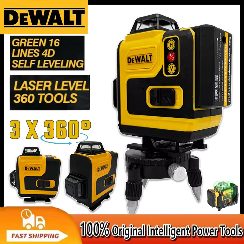 Niveau laser Dewalt 360° vert  - Laser Level 16 Lines 4D Green avis et prix