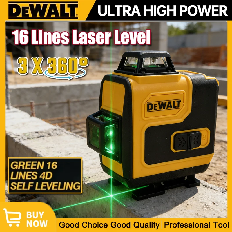 Niveau laser Dewalt 360° vert  - Laser Level 16 Lines 4D Green avis et prix
