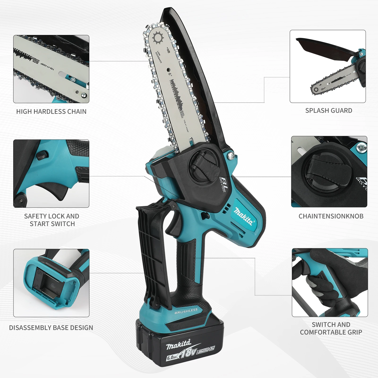Tronçonneuse sans fil pour le  - Mini Electric Chainsaw 6 Inch avis et prix