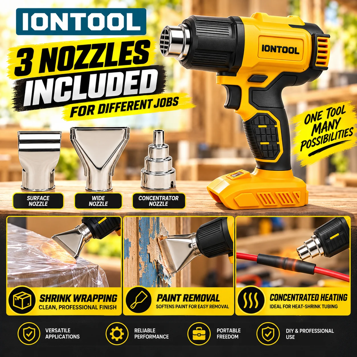 Pistolet thermique sans fil IO - Cordless Heat Gun For Shrink Tubing avis et prix