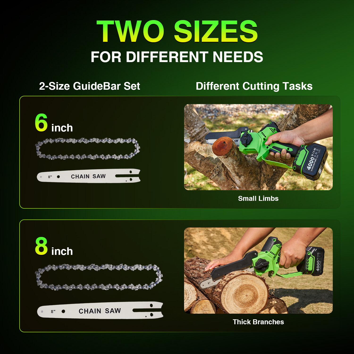 Tronçonneuse électrique sans b - Mini Electric Chainsaw 6 Inch avis et prix