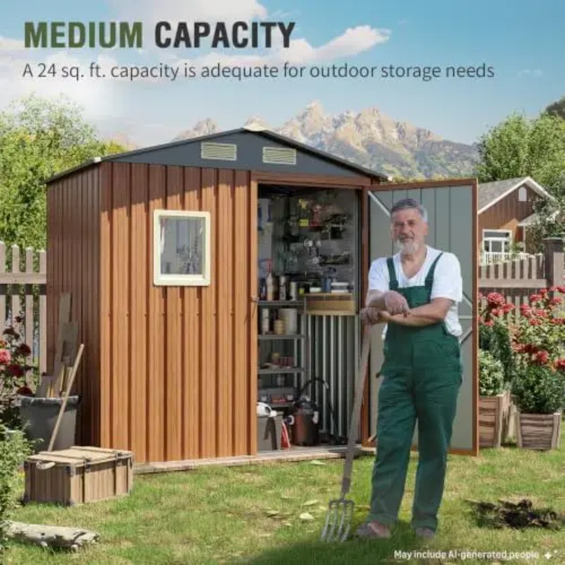 Abri de jardin extérieur 6x4 p - Garden Tools avis et prix